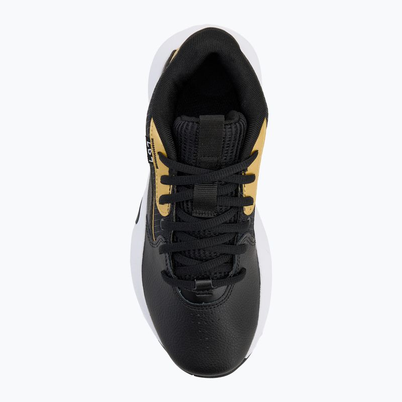 Dětské basketbalové boty Under Armour GS Lockdown 7 black/black/metallic gold 5