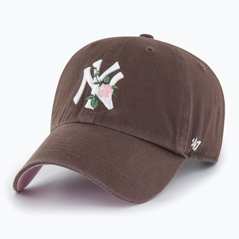Kšiltovka 47 Brand New York Yankees Thorn cap CLEAN UP brown