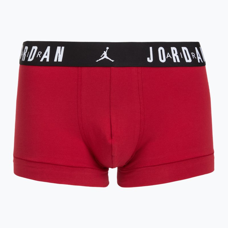 Pánské boxerky Nike Jrdan JHM Flight Cotton Trunk 3 pairs gym red/black 6