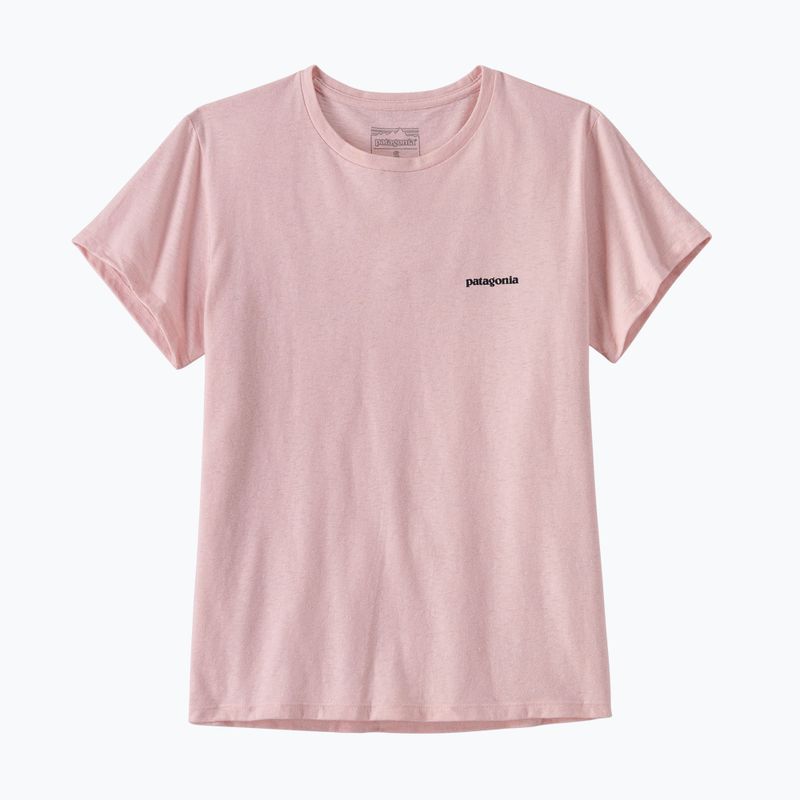 Dámské trekingové tričko Patagonia P-6 Logo Responsibili-Tee whisker pink 3