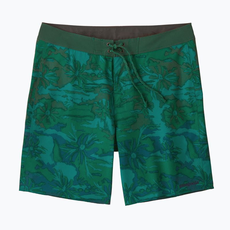 Pánské plavecké šortky  Patagonia Hydropeak Boardshorts cliffs and coves/conifer green 3