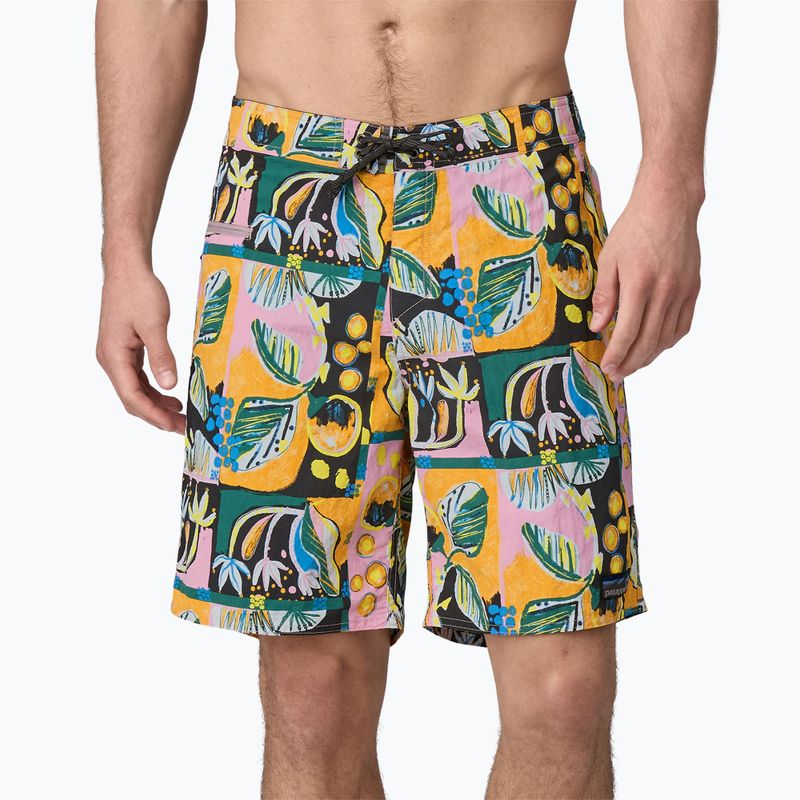 Pánské plavecké šortky  Patagonia Wavefarer Boardshorts island seeds/milkweed mauve