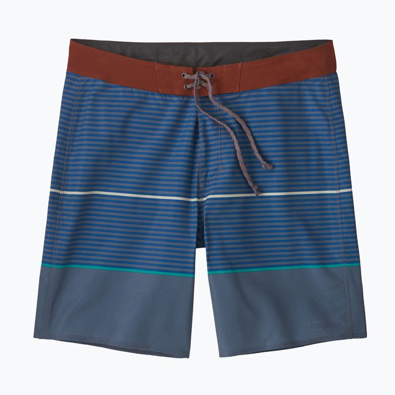 Pánské plavecké šortky  Patagonia Hydropeak Boardshorts olivas stripe/utility blue 3