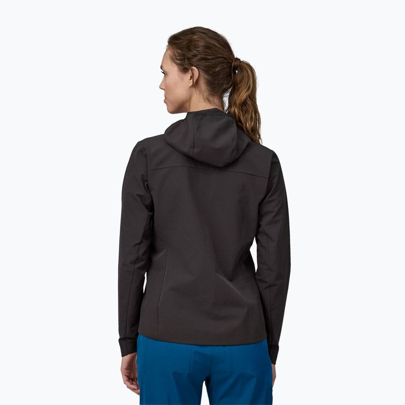 Dámská softshellová bunda Patagonia R1 CrossStrata Hoody black 2