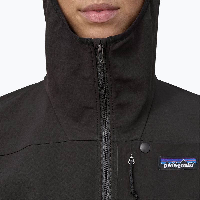 Dámská softshellová bunda Patagonia R1 CrossStrata Hoody black 4