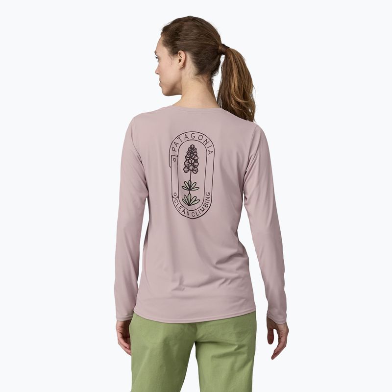 Dámské tričko Longsleeve Patagonia Cap Cool Daily Graphic Shirt - Lands Longsleev clean climb bloom/echo purple 2