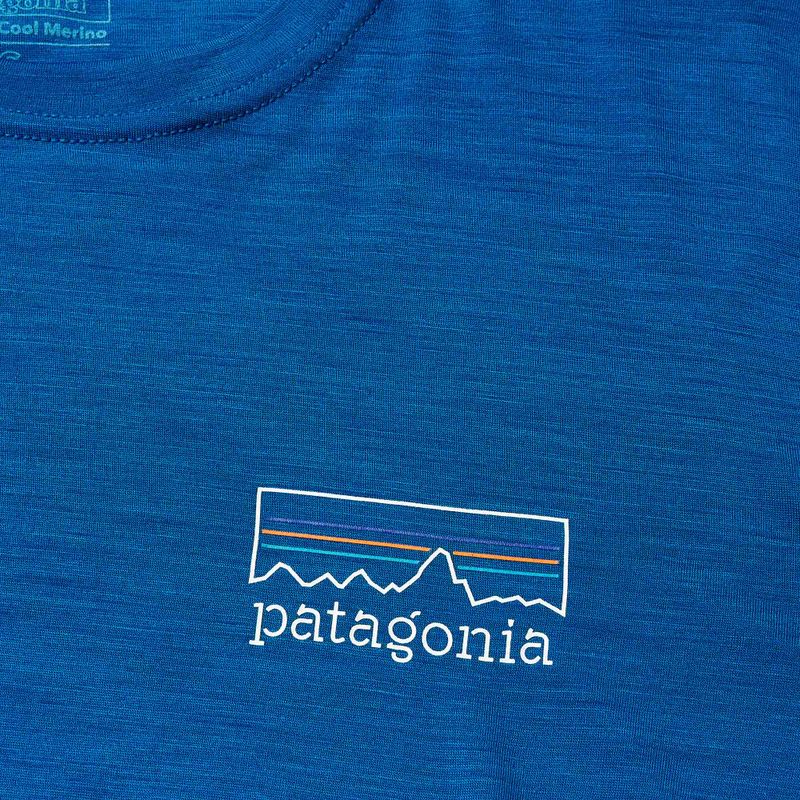 Dámské tričko Patagonia Cap Cool Merino Blend Longsleeve Graphic fitz roy strata/endless blue 5