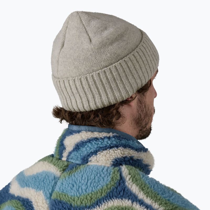 Zimní čepice Patagonia Brodeo Beanie og legacy label/crisp grey 3