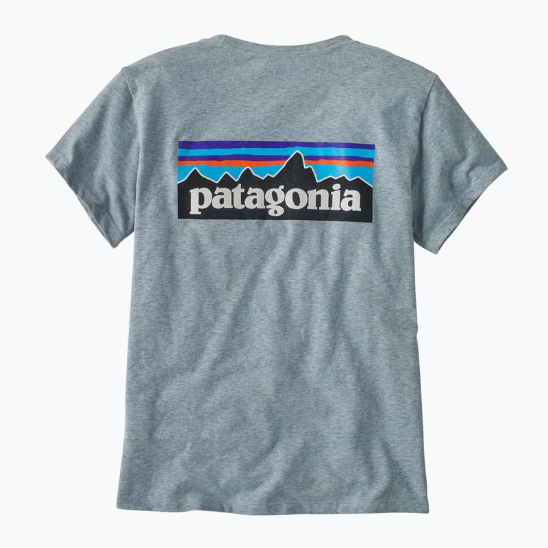 Dámské tričko  Patagonia P-6 Logo Responsibili-Tee thermal blue 2