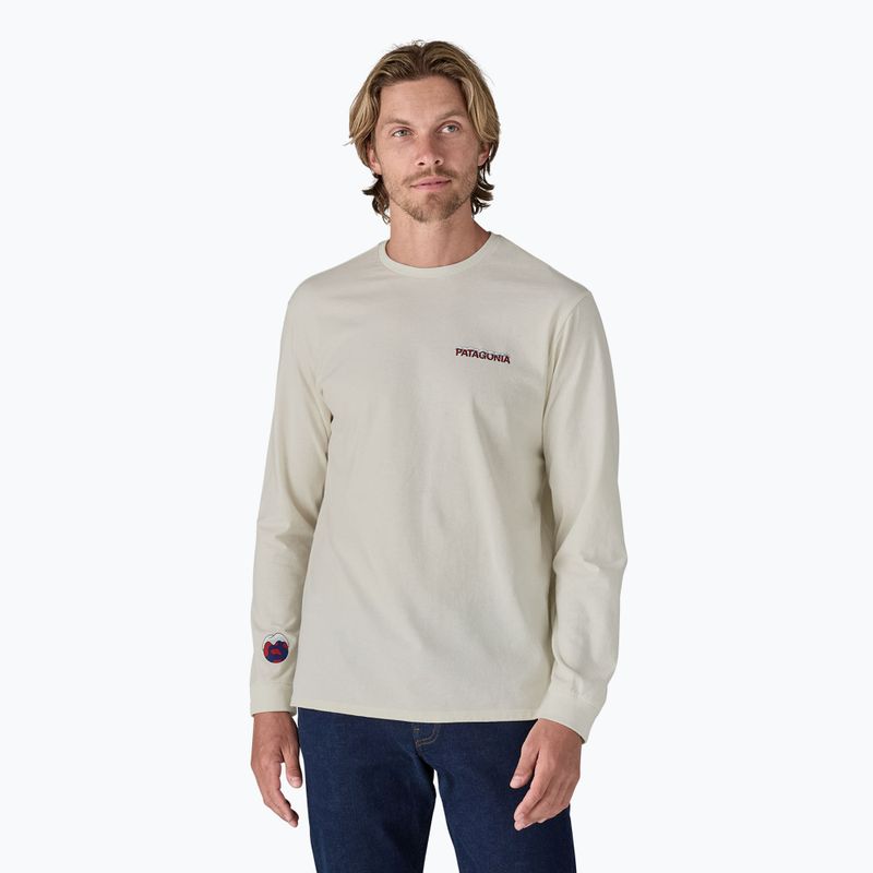 Pánské tričko longsleeve Patagonia Chill Responsibili brich white