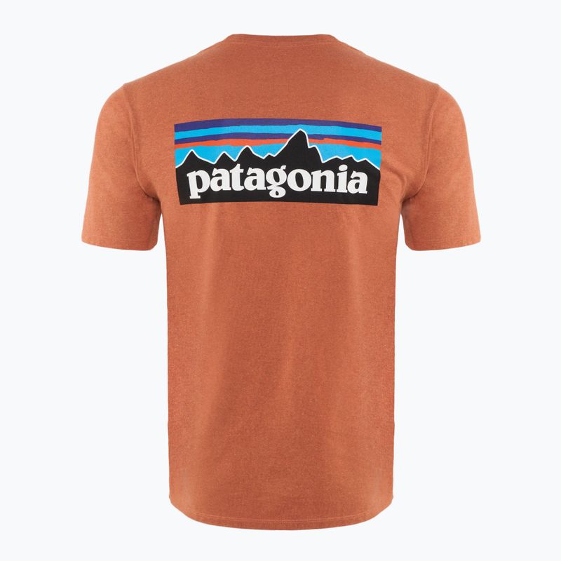 Pánské trekingové tričko  Patagonia P-6 Logo Responsibili-Tee redtall rust 2