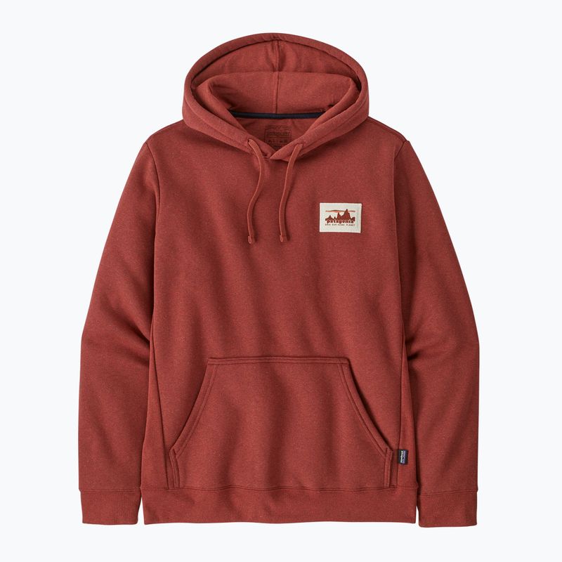 Pánská mikina  Patagonia '73 Skyline Uprisal Hoody burnished red 3