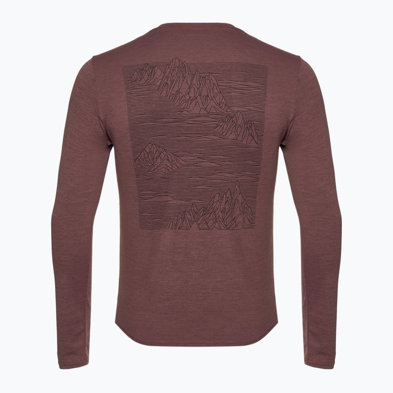 Pánské tričko Patagonia Cap Cool Daily Graphic Shirt Longsleeve strataspire/dulse mauve x-dye  2