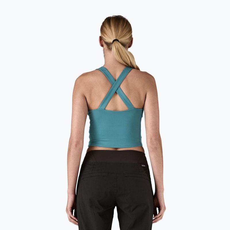 Dámské tričko Patagonia Reversible Tank wetland blue trekking t-shirt 3