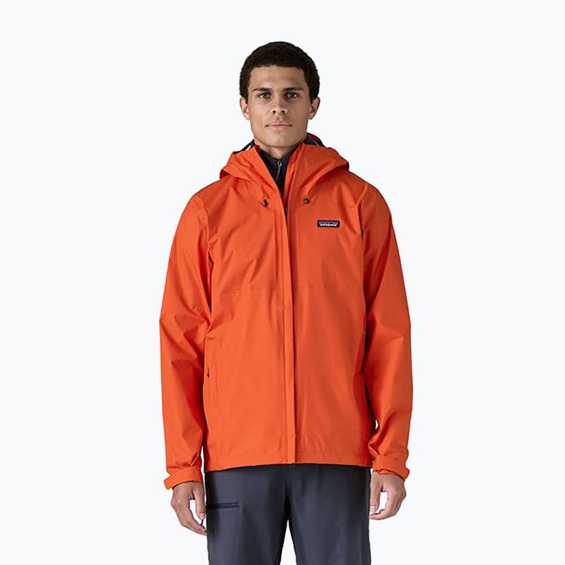 Pánská bunda do deště Patagonia Torrentshell 3L Rain pollinator orange