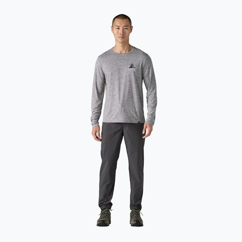 Pánské tričko longsleeve Patagonia Cap Cool Daily Graphic Lands chouinard crest/feather grey 2