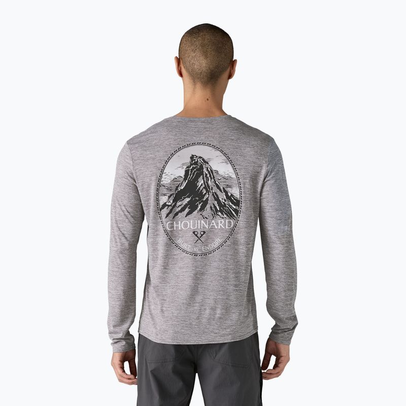 Pánské tričko longsleeve Patagonia Cap Cool Daily Graphic Lands chouinard crest/feather grey 3