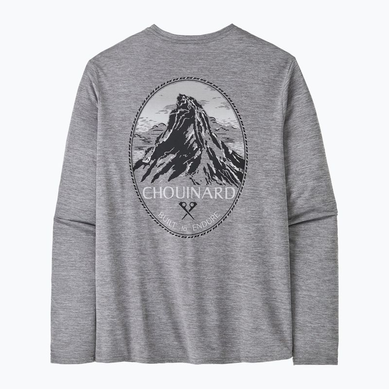 Pánské tričko longsleeve Patagonia Cap Cool Daily Graphic Lands chouinard crest/feather grey 5