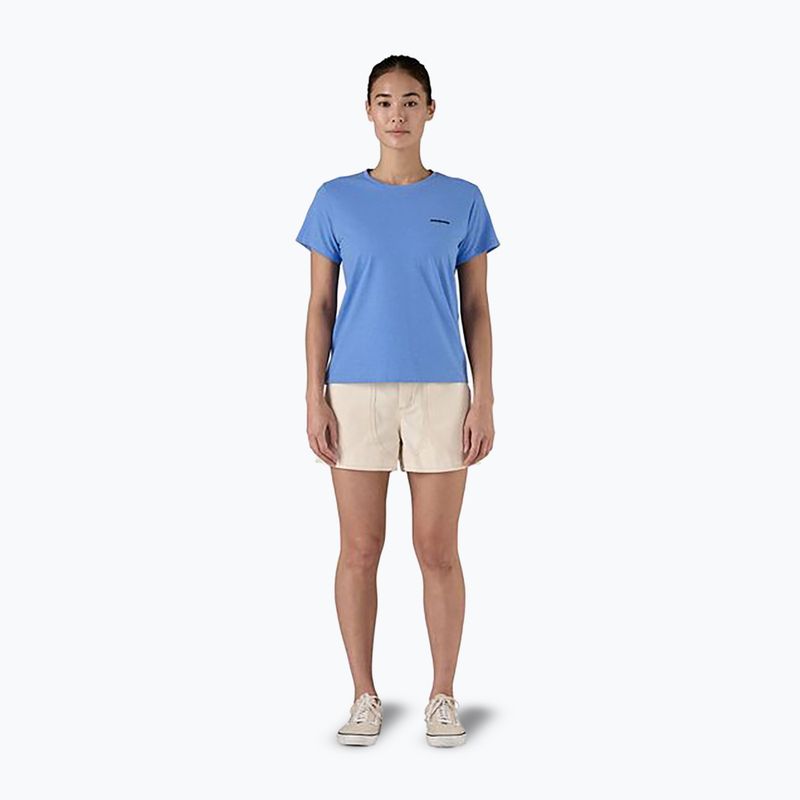 Dámské tričko Patagonia P-6 Logo Responsibili-Tee abundant blue
