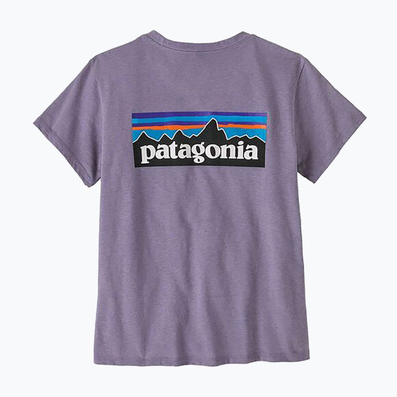 Dámské tričko Patagonia P-6 Logo Responsibili-Tee concrete purple 2
