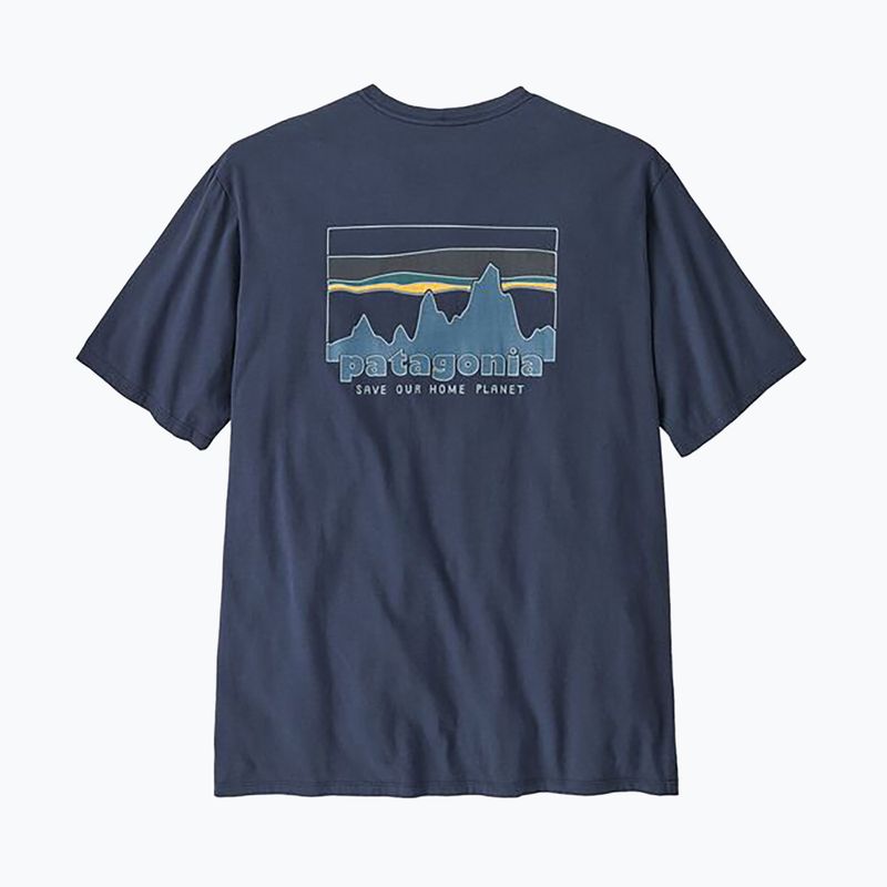 Pánské tričko Patagonia '73 Skyline Organic new navy 2