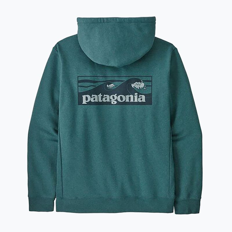 Mikina  Patagonia Boardshort Logo Uprisal Hoody wetland blue 4