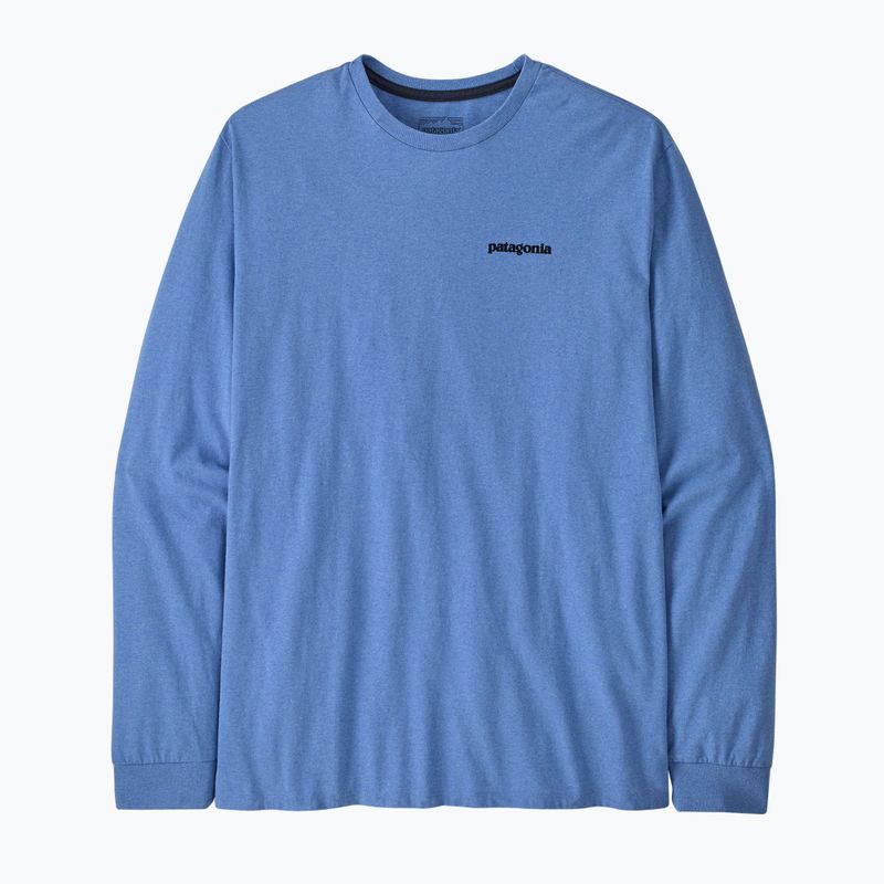 Pánské tričko longsleeve Patagonia P-6 Logo Responsibili abundant blue 2