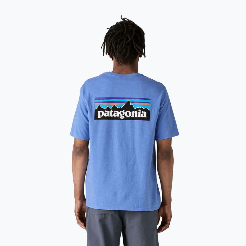Pánské tričko Patagonia P-6 Logo Responsibili-Tee abundant blue 2