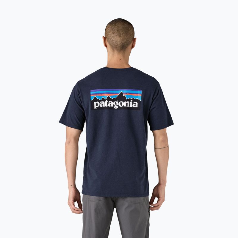 Pánské tričko Patagonia P-6 Logo Responsibili-Tee new navy 2