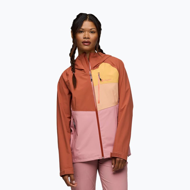 Dámská bunda do deště Cotopaxi Impermeo 3L Hooded Shell faded brick/rose