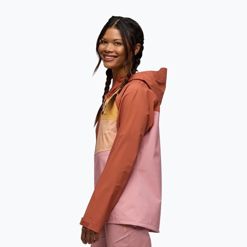 Dámská bunda do deště Cotopaxi Impermeo 3L Hooded Shell faded brick/rose 4