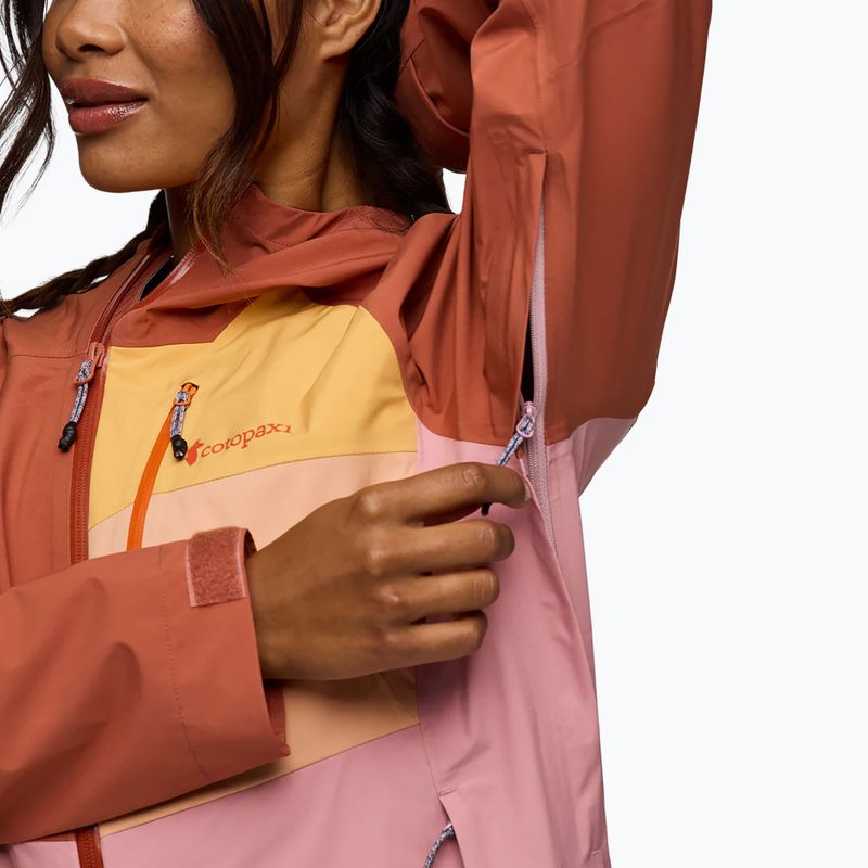 Dámská bunda do deště Cotopaxi Impermeo 3L Hooded Shell faded brick/rose 8