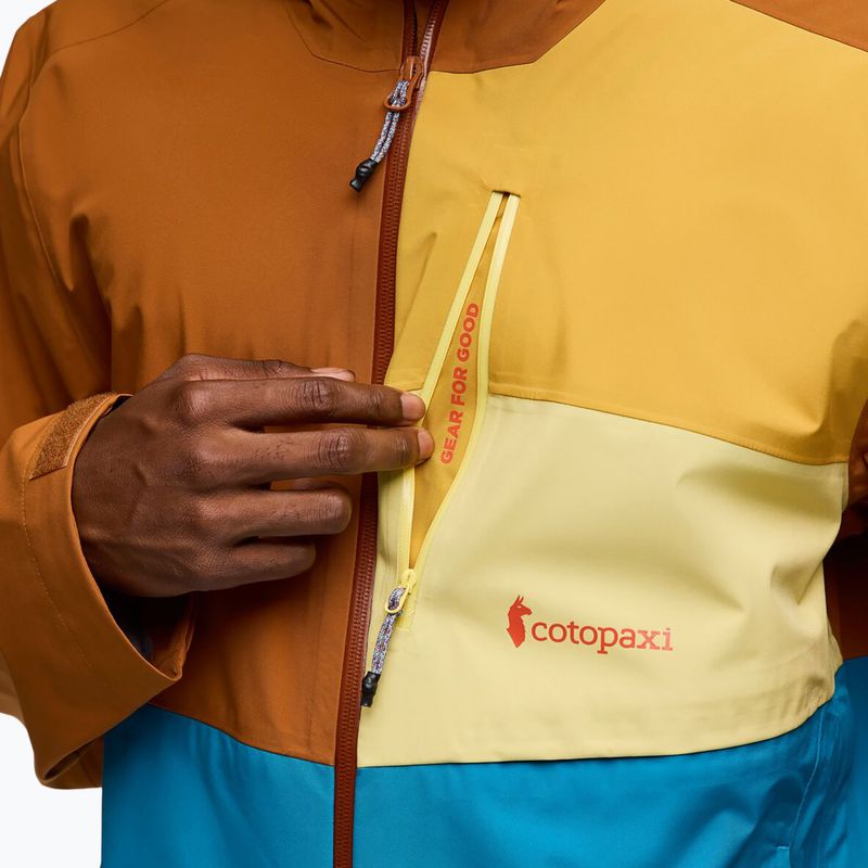 Pánská bunda do deště Cotopaxi Impermeo 3L Hooded Shell sienna/lake 11
