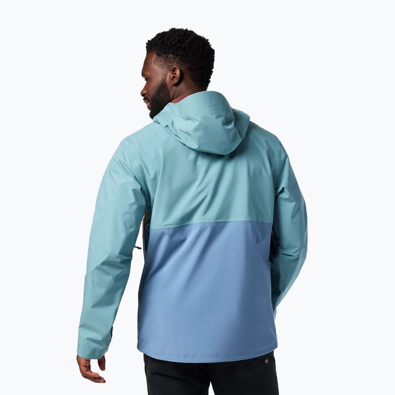 Pánská softshellová bunda Cotopaxi Impermeo 3L Hooded Shell everglade and steel blue 2