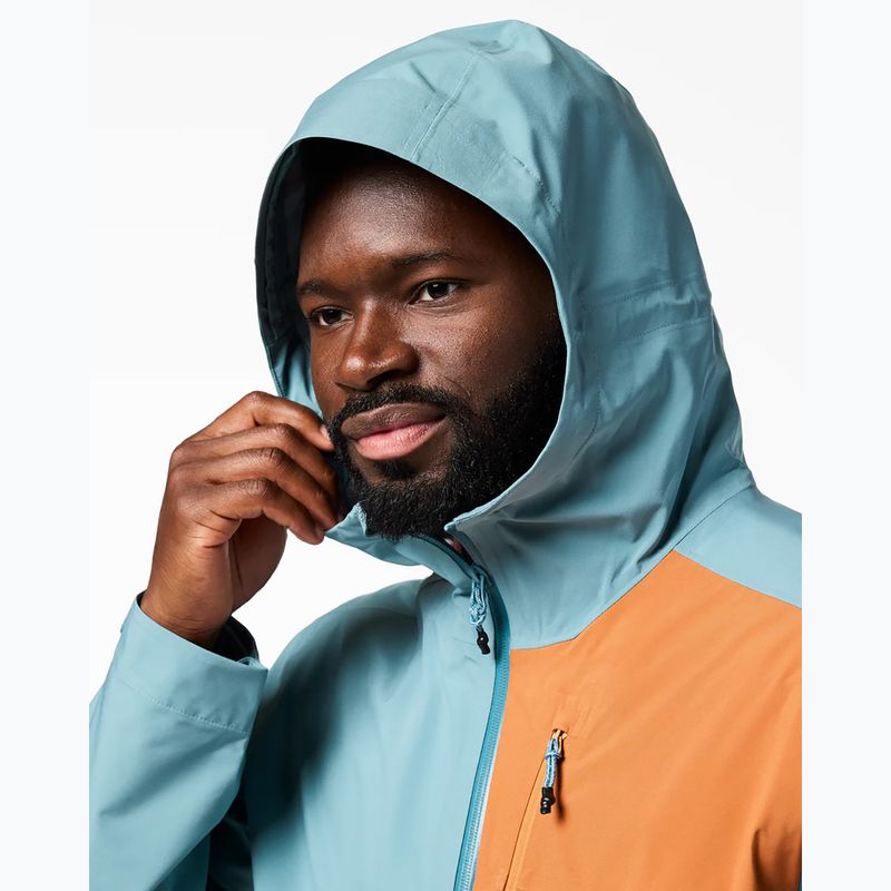 Pánská softshellová bunda Cotopaxi Impermeo 3L Hooded Shell everglade and steel blue 3