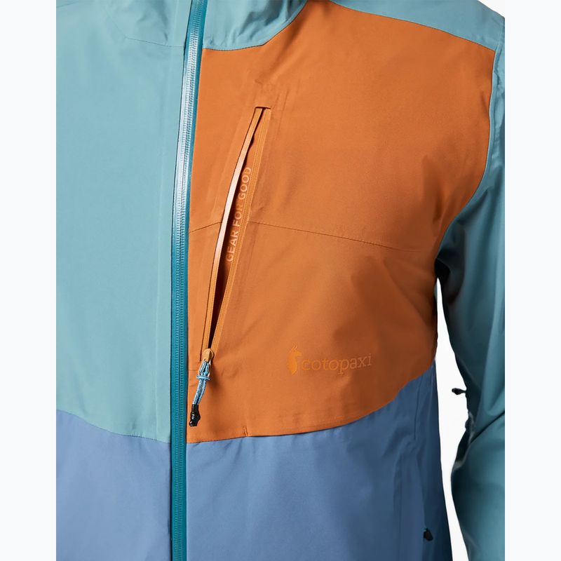 Pánská softshellová bunda Cotopaxi Impermeo 3L Hooded Shell everglade and steel blue 4