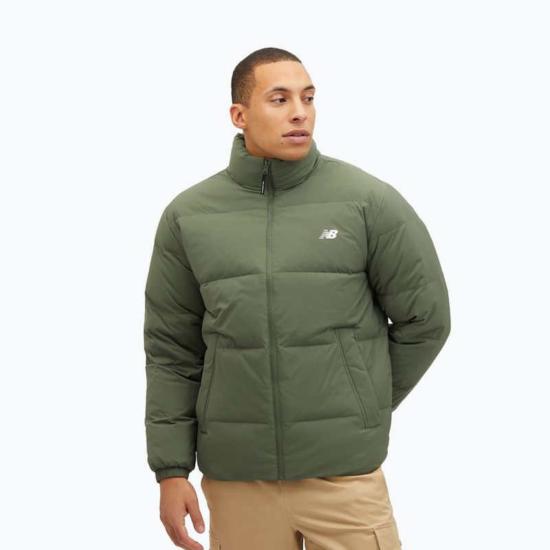 Pánská péřová bunda New Balance NBX Down green
