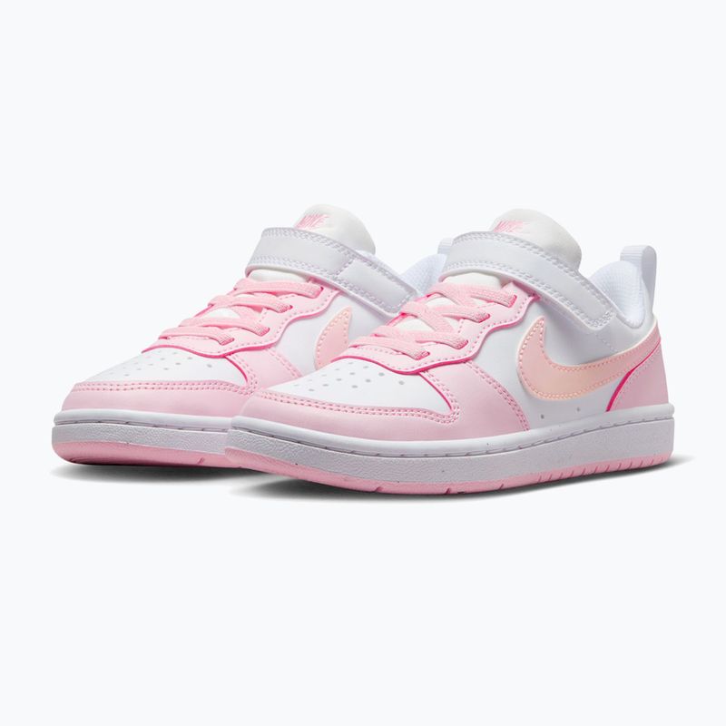 Dětské boty Nike Court Borough Low Recraft white/pink foam 3