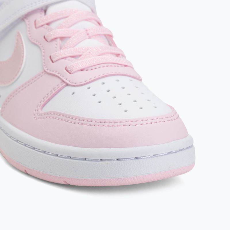 Dětské boty Nike Court Borough Low Recraft white/pink foam 7