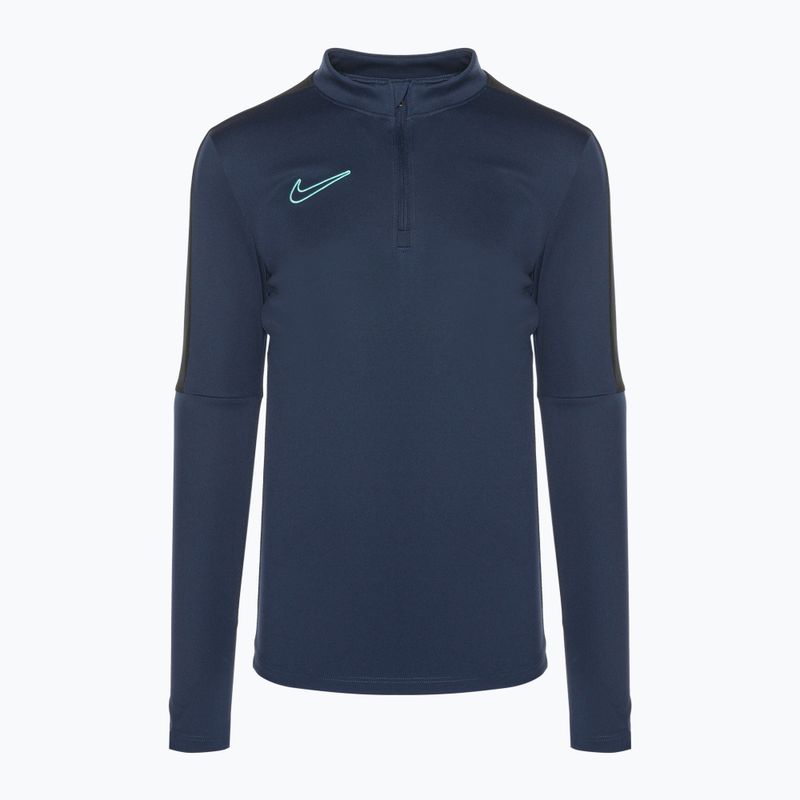 Dětský fotbalový dres longsleeve Nike Dri-Fit Academy23 midnight navy/black/midnight navy/hyper turquoise