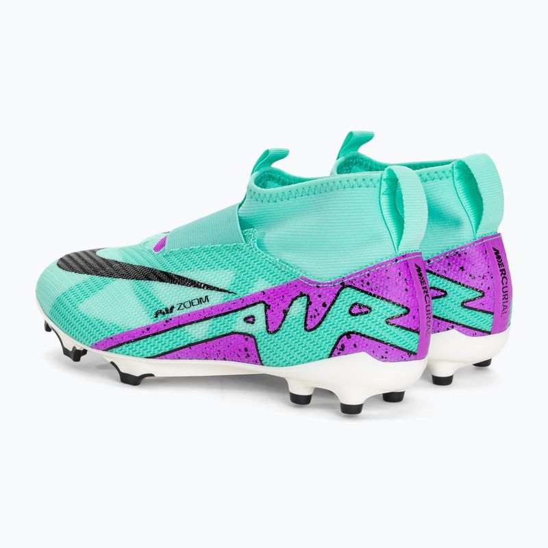 Dětské kopačky Nike Jr Mercurial Superfly 9 Pro FG hyper turquoise/black/ white/fuchsia dream 3