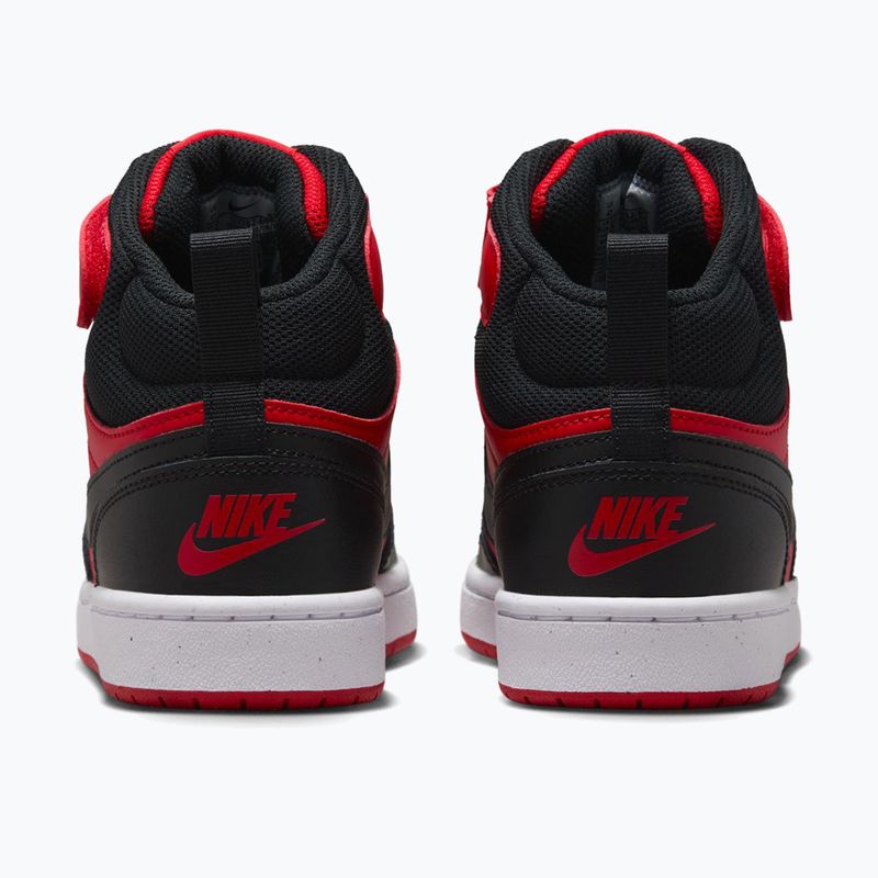 Boty Nike Court Borough Mid 2 university red/white/black 4