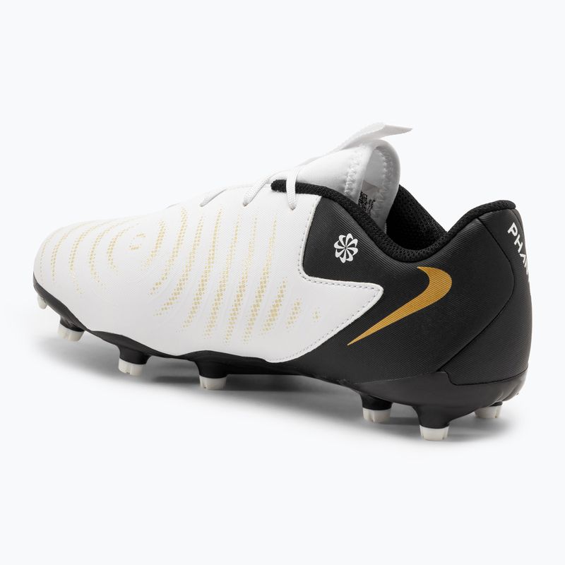 Dětské kopačky Nike Phantom GX II Academy FG/MG Junior white/metallic gold coin/black 3