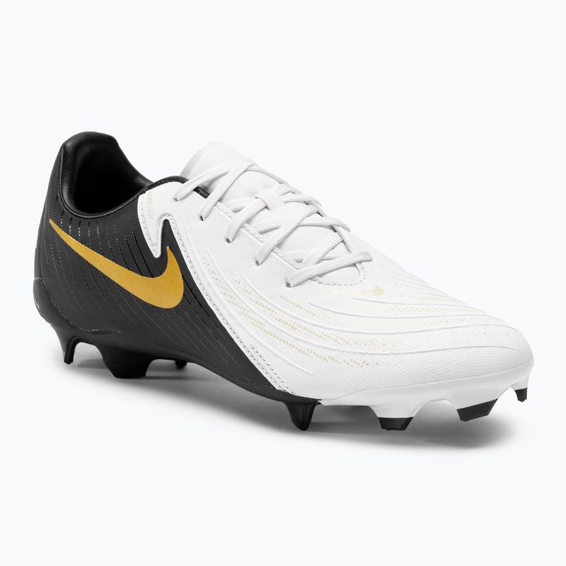 Kopačky Nike Phantom GX II Academy FG/MG bílé / metalické zlaté mince / černé