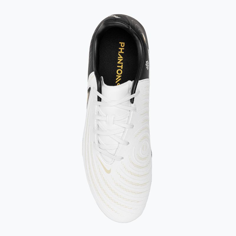 Kopačky Nike Phantom GX II Academy FG/MG bílé / metalické zlaté mince / černé 5