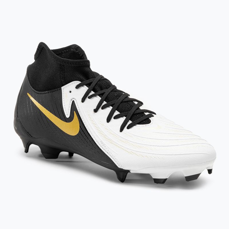 Kopačky Nike Phantom Luna II Academy FG/MG bílé / metalické zlaté mince / černé