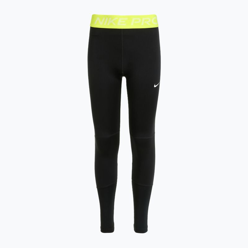 Dětské legíny Nike Pro Dri-FIT comet black/volt/white 6