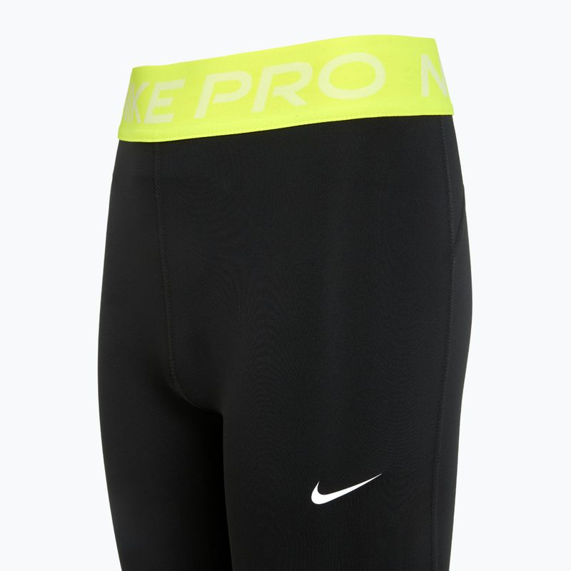 Dětské legíny Nike Pro Dri-FIT comet black/volt/white 8
