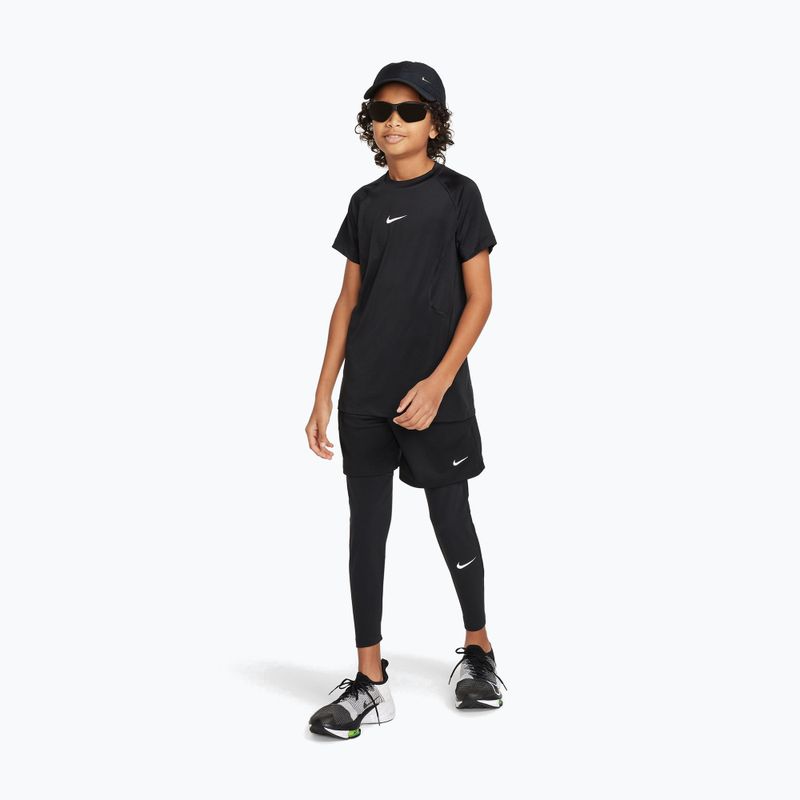 Dětské legíny Nike Pro Dri-FIT black/black/white 2
