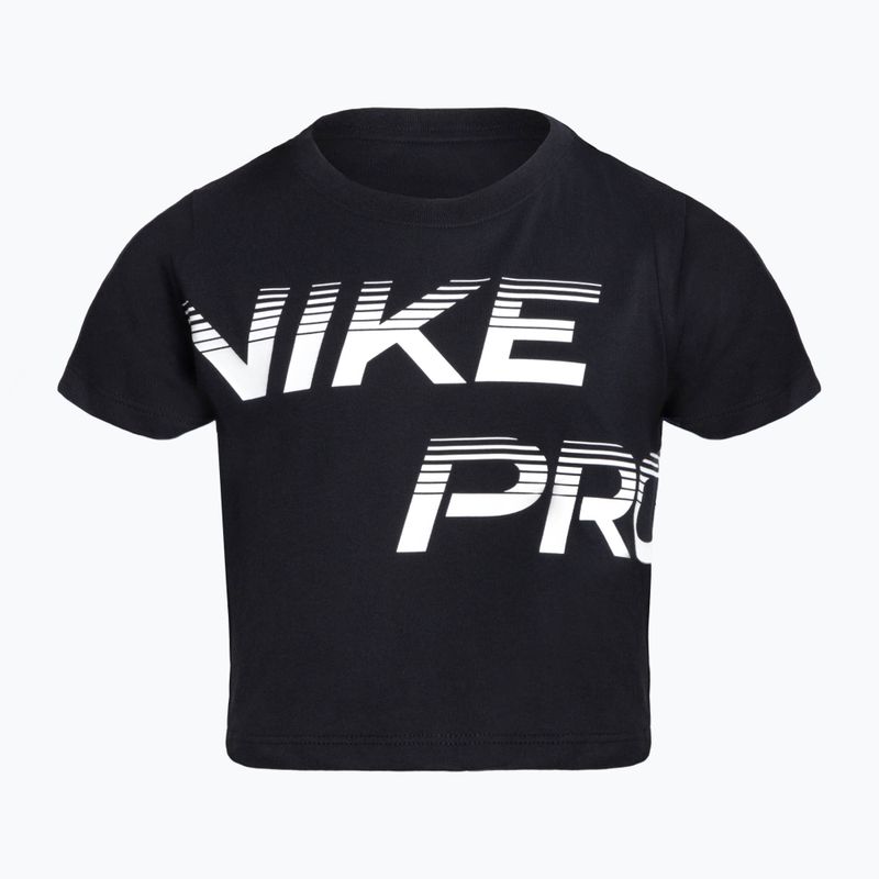 Dětské tričko Nike Pro Dri-Fit Cropped černé